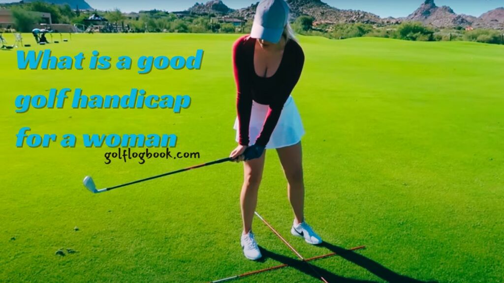 What is a good golf handicap for a woman